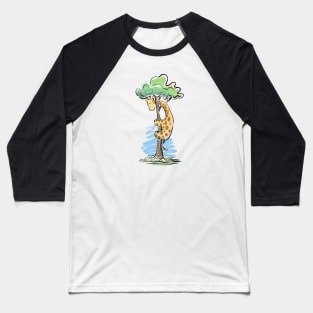 Giraffe in a tree Baseball T-Shirt